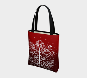 Woodland Floral Bag (Red/Burgundy)